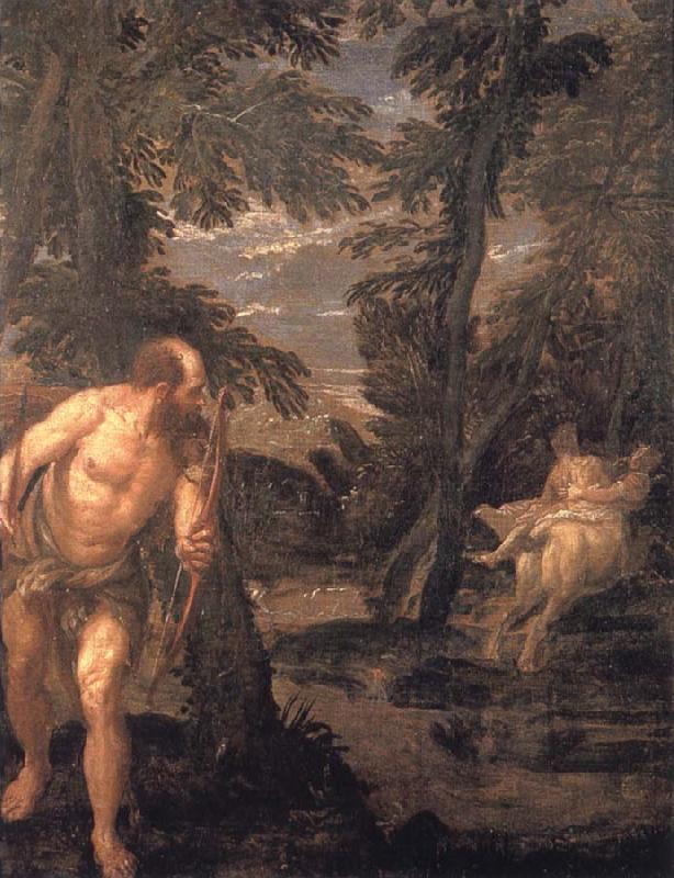 VERONESE (Paolo Caliari) Hercules,Deianira and the centaur Nessus,late Work china oil painting image